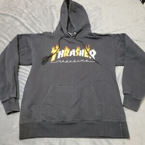 Thrasher Magazine Womens Small Thriisher San Francisco Sweatshirt Black Pullover